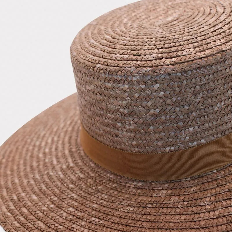 Vicenza Boater in Nutmeg