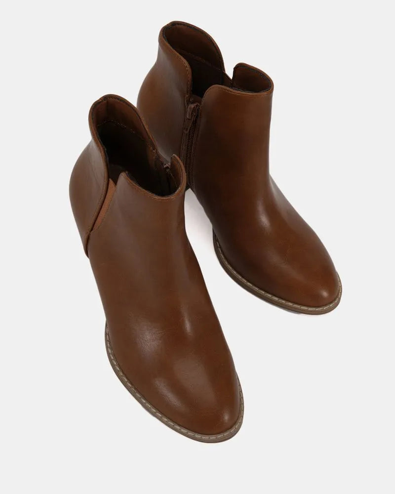 Vesta Tan Ankle Boot