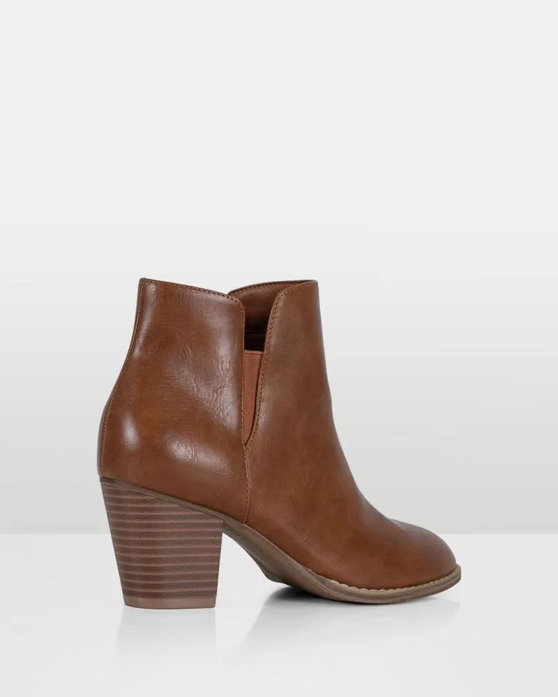 Vesta Tan Ankle Boot