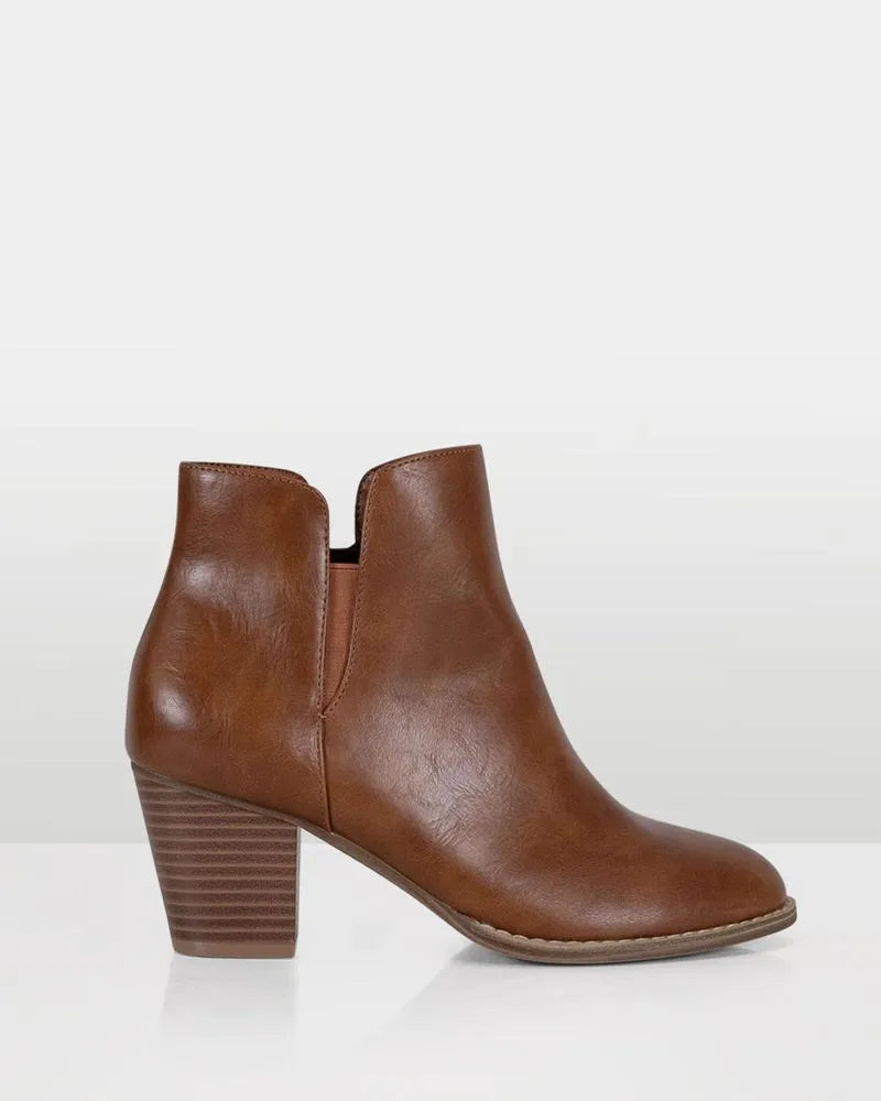 Vesta Tan Ankle Boot